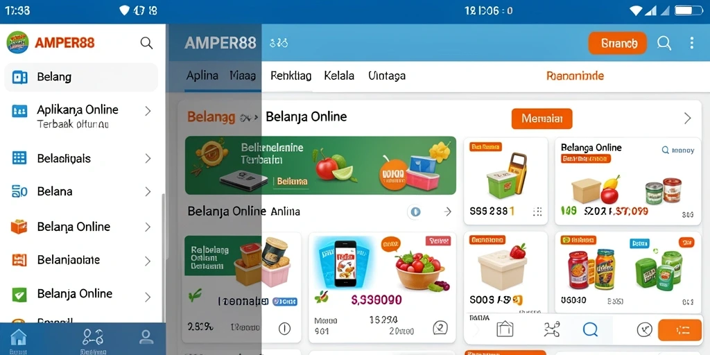 Tampilan antarmuka AMPER88 yang menarik dan fungsional.
