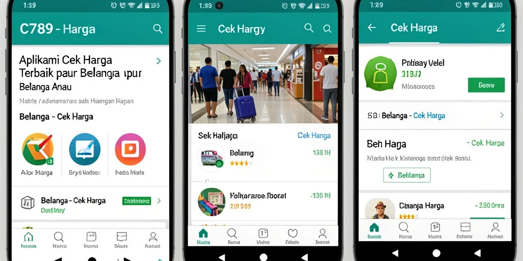 Tampilan antarmuka aplikasi C789 yang user-friendly untuk Cek Harga.