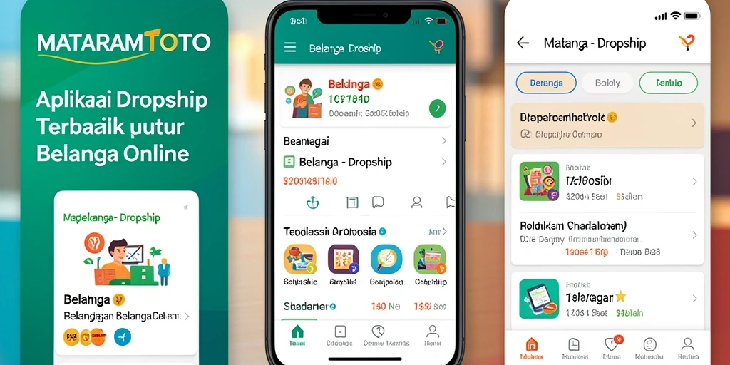 Antarmuka pengguna MATARAMTOTO yang intuitif untuk aplikasi Dropship.