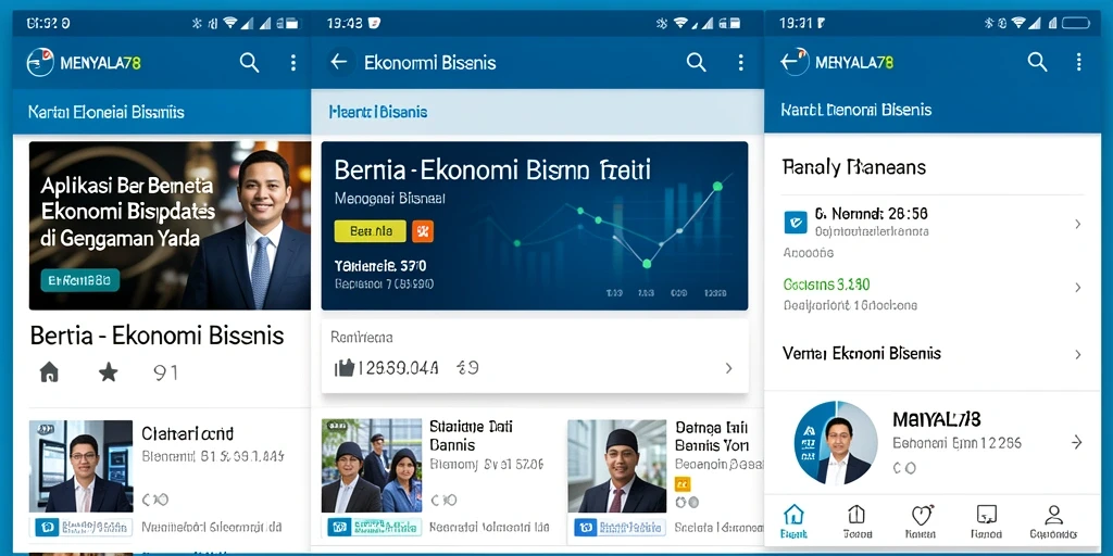 Tampilan antarmuka aplikasi MENYALA78 yang modern dan informatif.