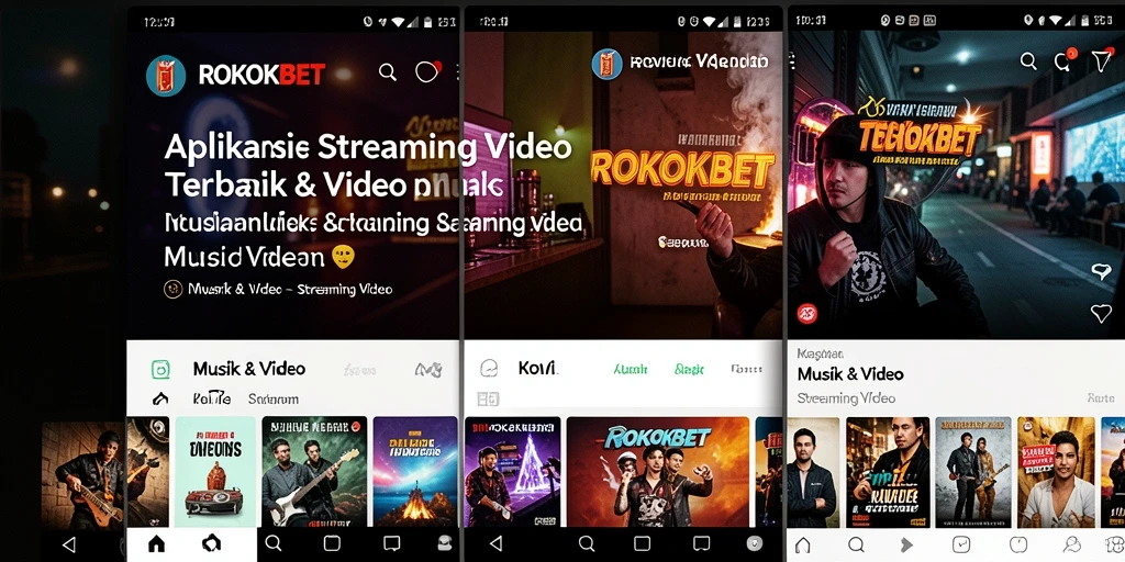 Antarmuka pengguna <strong>ROKOKBET</strong> yang sederhana dan menarik untuk streaming video.