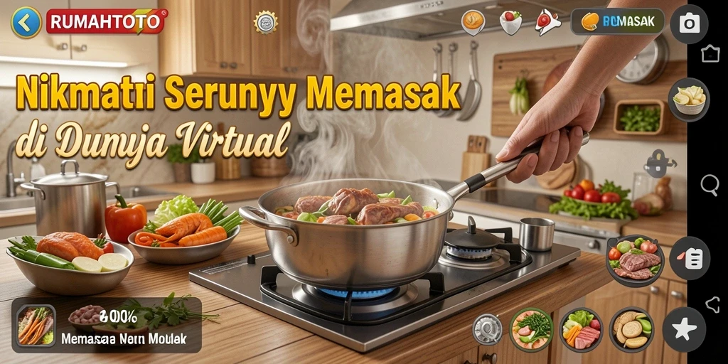 Tampilan antarmuka RUMAHTOTO yang menarik dan fun.