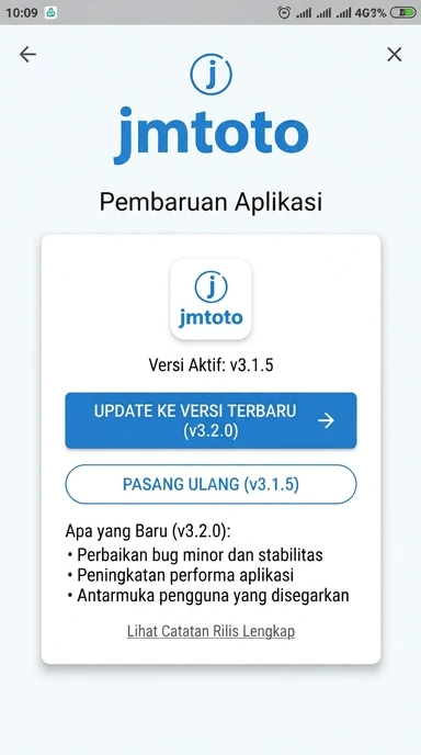 Riwayat Versi jmtoto: Pembaruan Terbaru untuk Pengguna Android